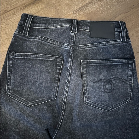 R13 Shelley Slim Morrison Black Jeans 26 - Picture 12 of 13